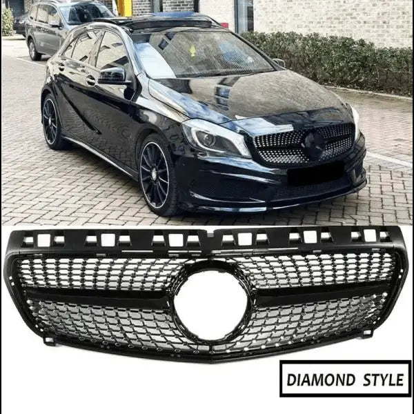 Car Craft Front Bumper Grill Compatible With Mercedes Benz