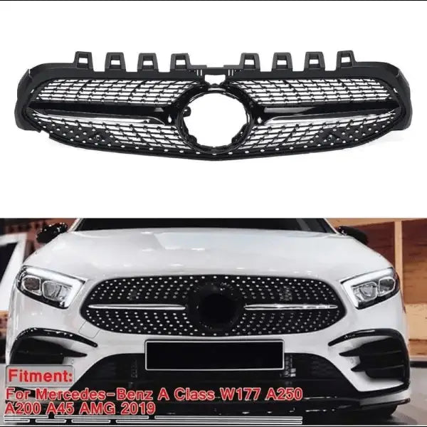 Car Craft Front Bumper Grill Compatible With Mercedes Benz