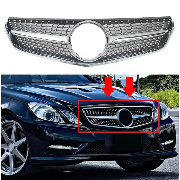 Car Craft Front Bumper Grill Compatible With Mercedes Benz