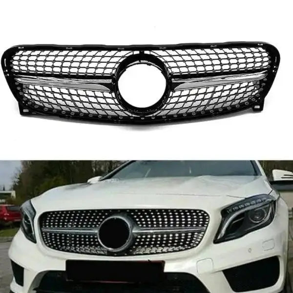 Car Craft Front Bumper Grill Compatible With Mercedes Gla