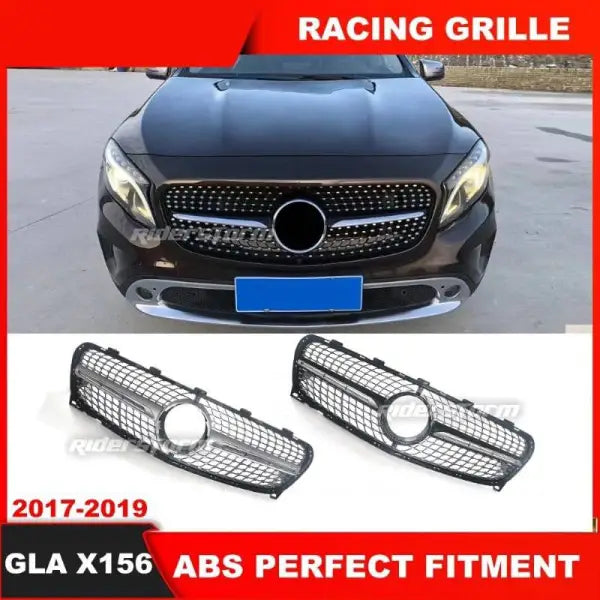 Car Craft Front Bumper Grill Compatible With Mercedes Gla