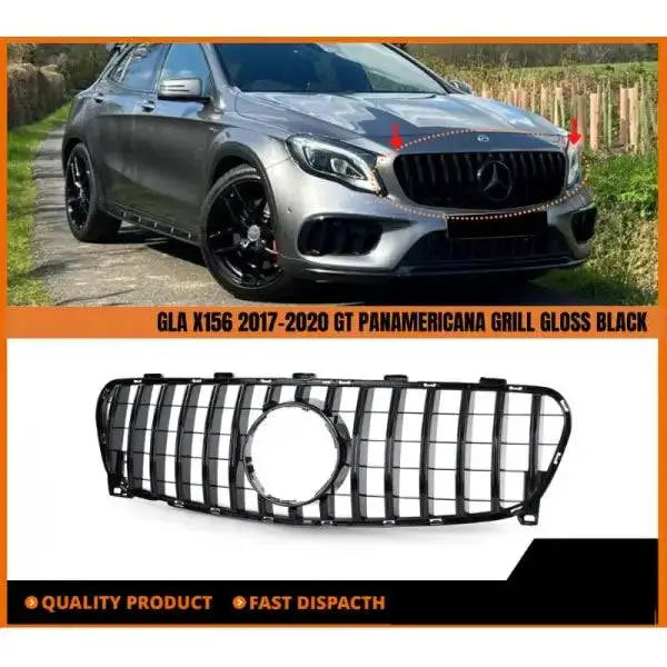 Car Craft Front Bumper Grill Compatible With Mercedes Gla