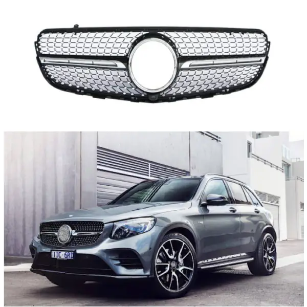 Car Craft Front Bumper Grill Compatible With Mercedes Glc