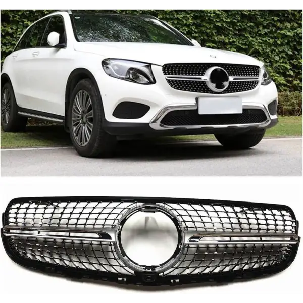 Car Craft Front Bumper Grill Compatible With Mercedes Glc