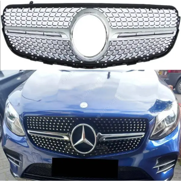 Car Craft Front Bumper Grill Compatible With Mercedes Glc