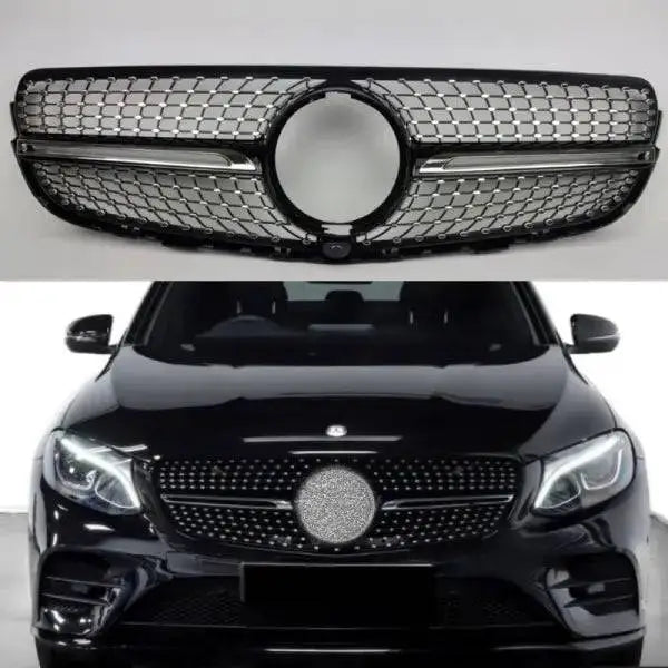 Car Craft Front Bumper Grill Compatible With Mercedes Glc