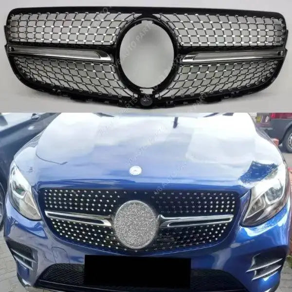 Car Craft Front Bumper Grill Compatible With Mercedes Glc