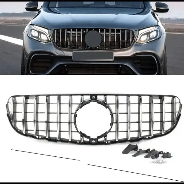 Car Craft Front Bumper Grill Compatible With Mercedes Glc