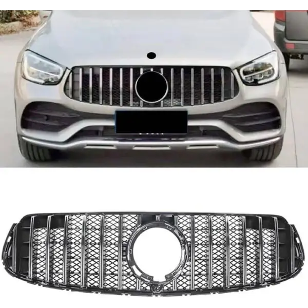 Car Craft Front Bumper Grill Compatible With Mercedes Glc