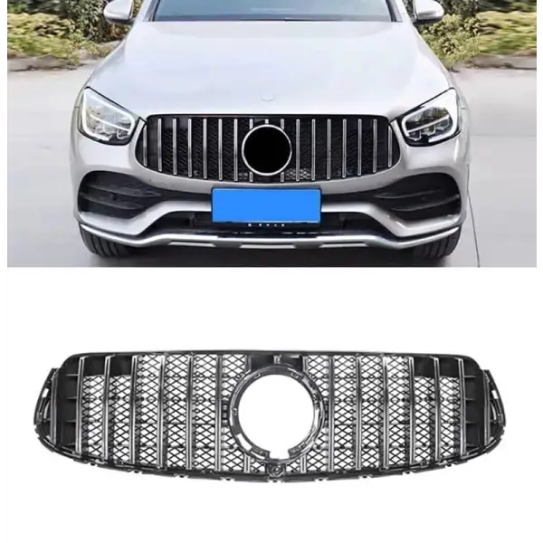 Car Craft Front Bumper Grill Compatible With Mercedes Glc