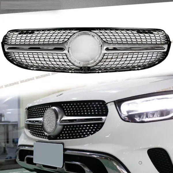 Car Craft Front Bumper Grill Compatible With Mercedes Glc