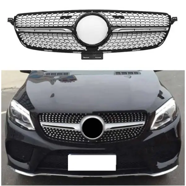 Car Craft Front Bumper Grill Compatible With Mercedes Gle