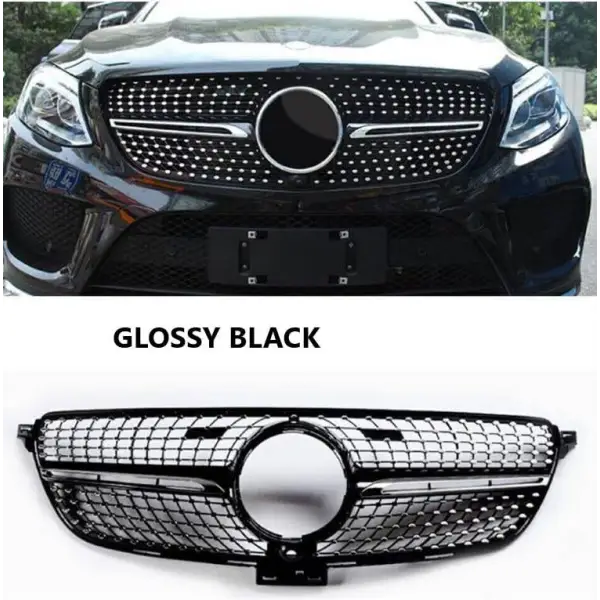 Car Craft Front Bumper Grill Compatible With Mercedes Gle