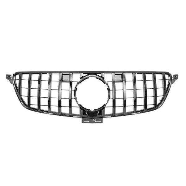 Car Craft Front Bumper Grill Compatible With Mercedes Gle W166 X166 2016-2020 Gle 63 Gle 55 Gle 65 Front Bumper Panamericana Grill W166 Grill Gtr Black Gle - CAR CRAFT INDIA