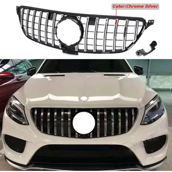 Car Craft Front Bumper Grill Compatible With Mercedes Gle