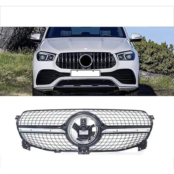 Car Craft Front Bumper Grill Compatible With Mercedes Gle