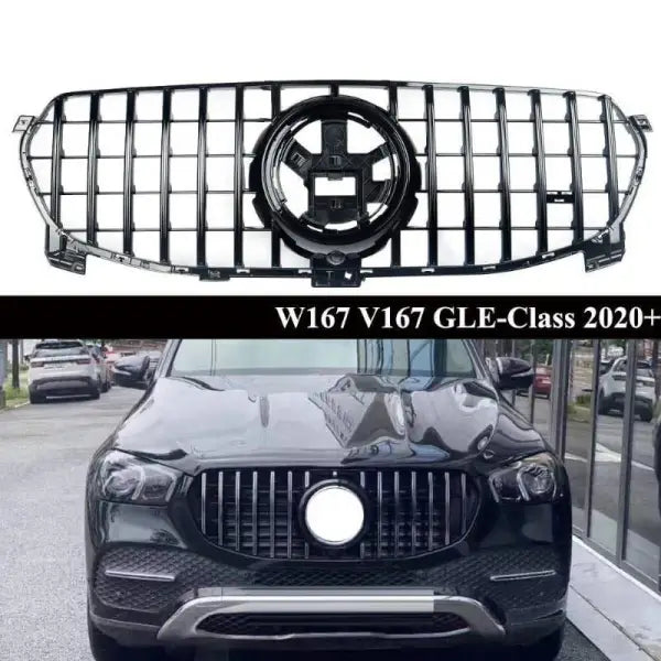 Car Craft Front Bumper Grill Compatible With Mercedes Gle