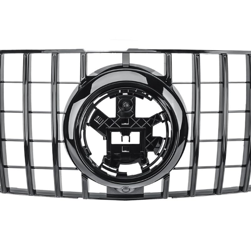 Car Craft Front Bumper Grill Compatible With Mercedes Gls W167 X167 2019-2023 Sports Gt Amg Front Bumper Panamericana Grill W167 Grill Gtr Black Gls - CAR CRAFT INDIA
