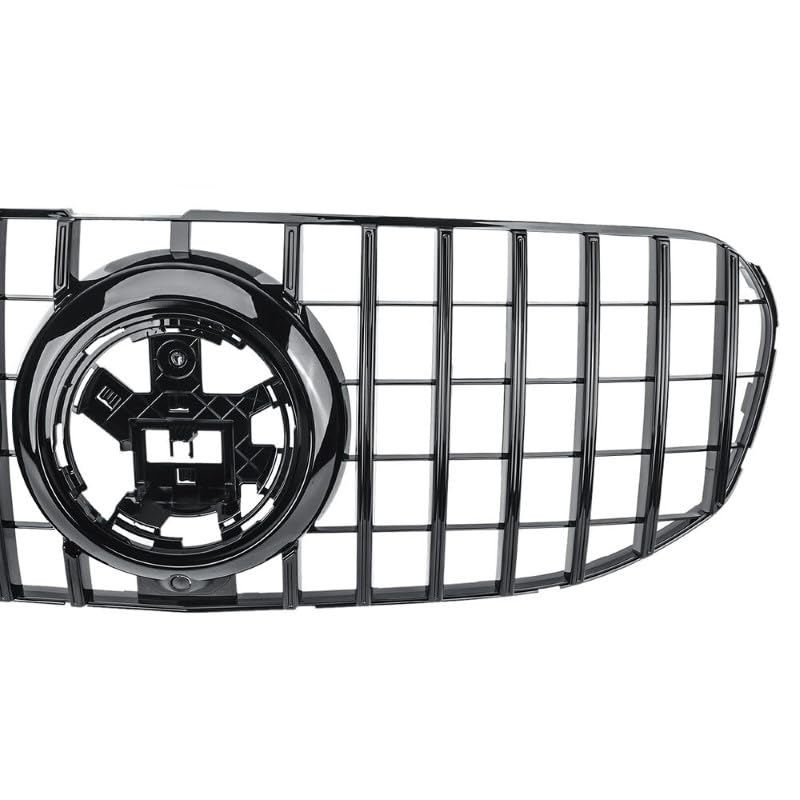 Car Craft Front Bumper Grill Compatible With Mercedes Gls W167 X167 2019-2023 Sports Gt Amg Front Bumper Panamericana Grill W167 Grill Gtr Black Gls - CAR CRAFT INDIA