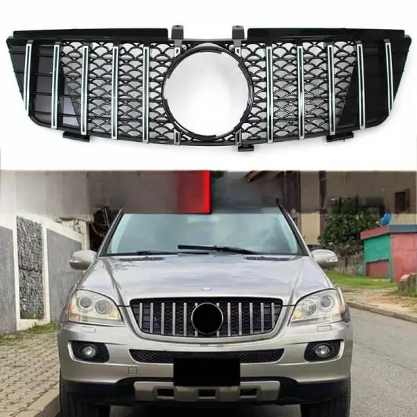 Car Craft Front Bumper Grill Compatible With Mercedes Ml