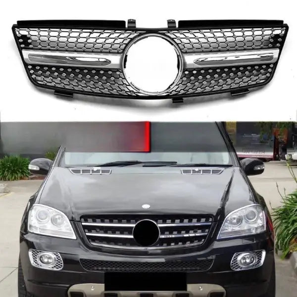 Car Craft Front Bumper Grill Compatible With Mercedes Ml