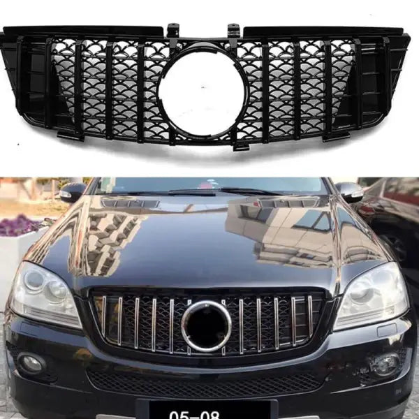 Car Craft Front Bumper Grill Compatible With Mercedes Ml