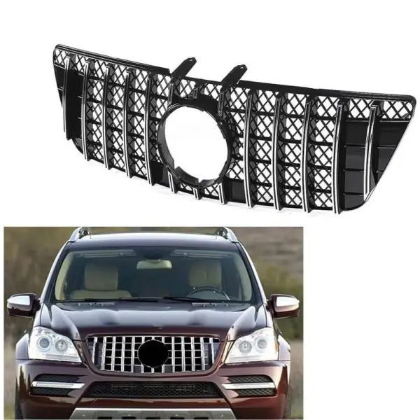 Car Craft Front Bumper Grill Compatible With Mercedes Ml