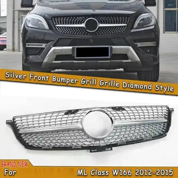 Car Craft Front Bumper Grill Compatible With Mercedes Ml