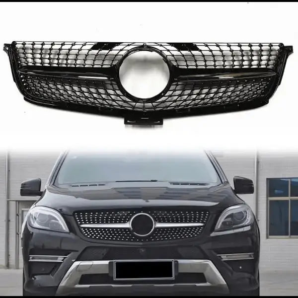 Car Craft Front Bumper Grill Compatible With Mercedes Ml