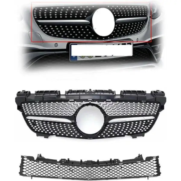 Car Craft Front Bumper Grill Compatible With Mercedes Slk