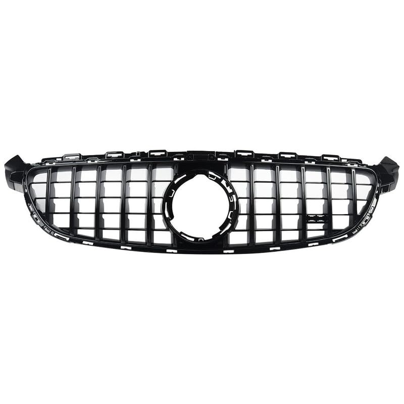 Car Craft Front Bumper Grill Compatible With Mercedes Benz C Class W205 2019-2022 Front Bumper Grill W205 Grill Gtr Silver Lci - CAR CRAFT INDIA