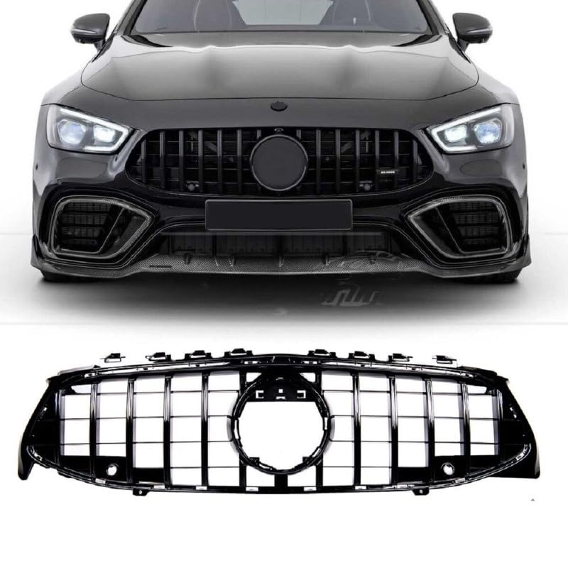 Car Craft Front Bumper Grill Compatible With Mercedes Benz Cla W118 2020-2023 Front Bumper Grill W118 Grill Gtr Black - CAR CRAFT INDIA