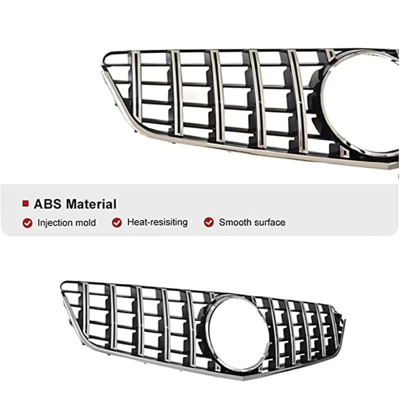 Car Craft Front Bumper Grill Compatible With Mercedes Benz E Class W207 2009-2013 Coupe Convertible Cabrolette Front Bumper Grill W207 Grill Gtr Black - CAR CRAFT INDIA