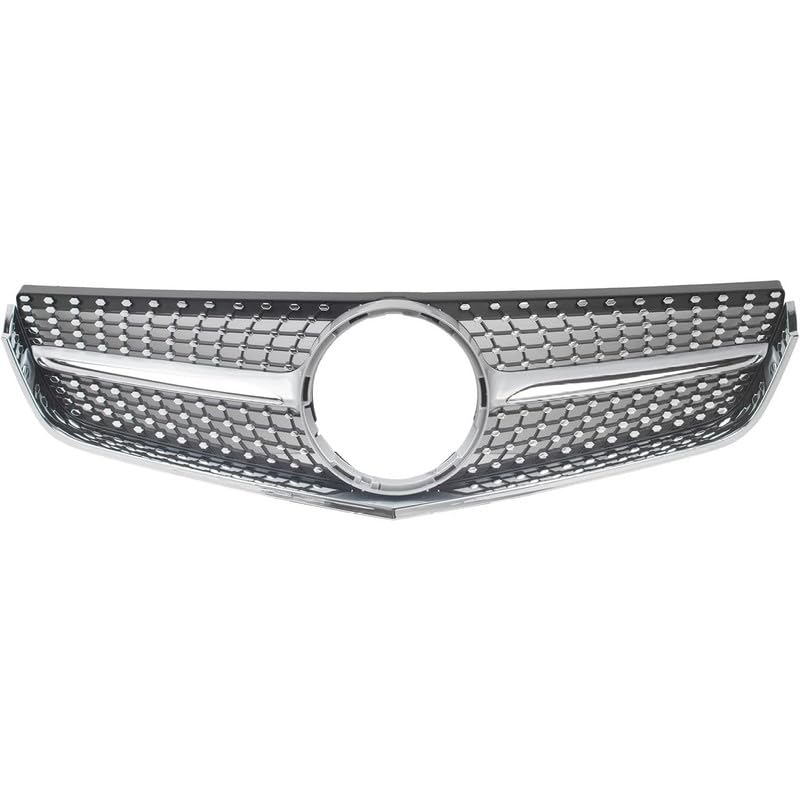 Car Craft Front Bumper Grill Compatible With Mercedes Benz E Class W207 2009-2013 Coupe Convertible Cabrolette Front Bumper Grill W207 Grill Diamond Silver - CAR CRAFT INDIA