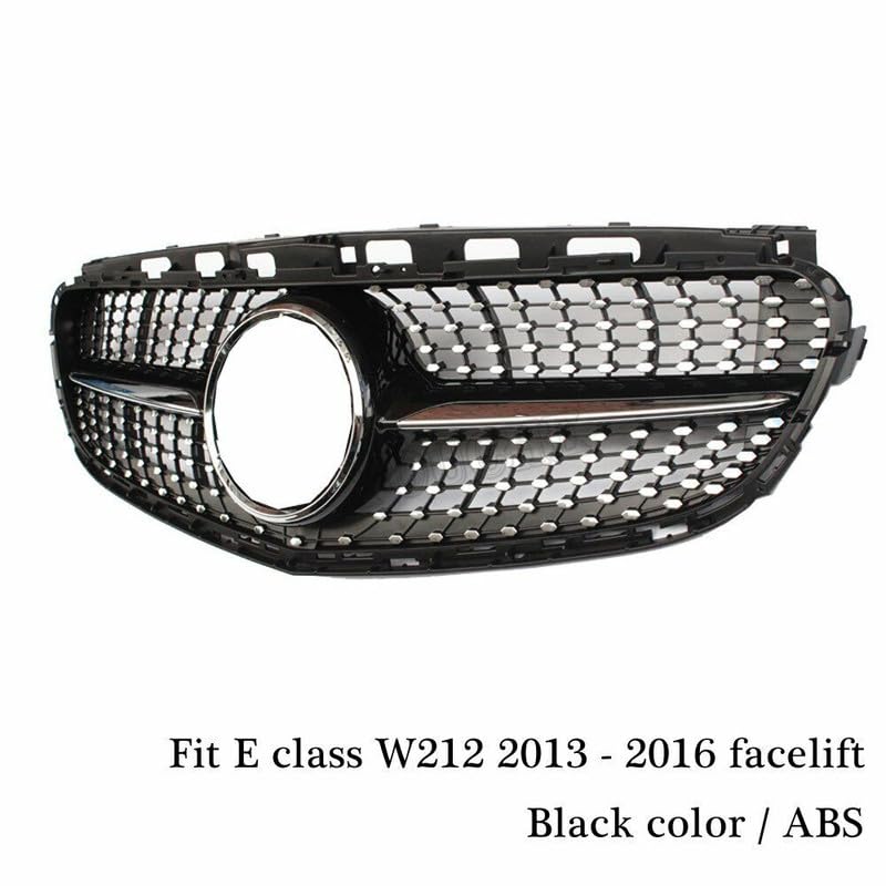 Car Craft Front Bumper Grill Compatible With Mercedes Benz E Class W212 2013-2016 Front Bumper Grill W212 Grill Diamond Silver Lci - CAR CRAFT INDIA