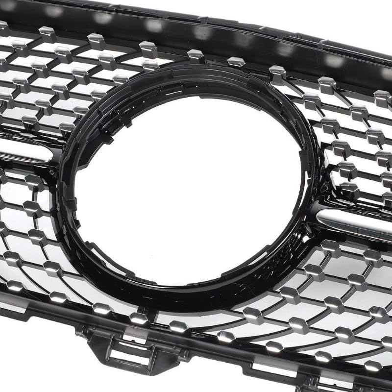 Car Craft Front Bumper Grill Compatible With Mercedes Benz E Class W213 2016-2021 Front Bumper Grill W213 Grill Diamond Black - CAR CRAFT INDIA