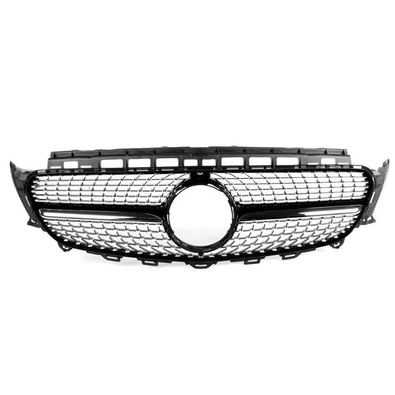 Car Craft Front Bumper Grill Compatible With Mercedes Benz E Class W213 2016-2021 Front Bumper Grill W213 Grill Diamond Black - CAR CRAFT INDIA