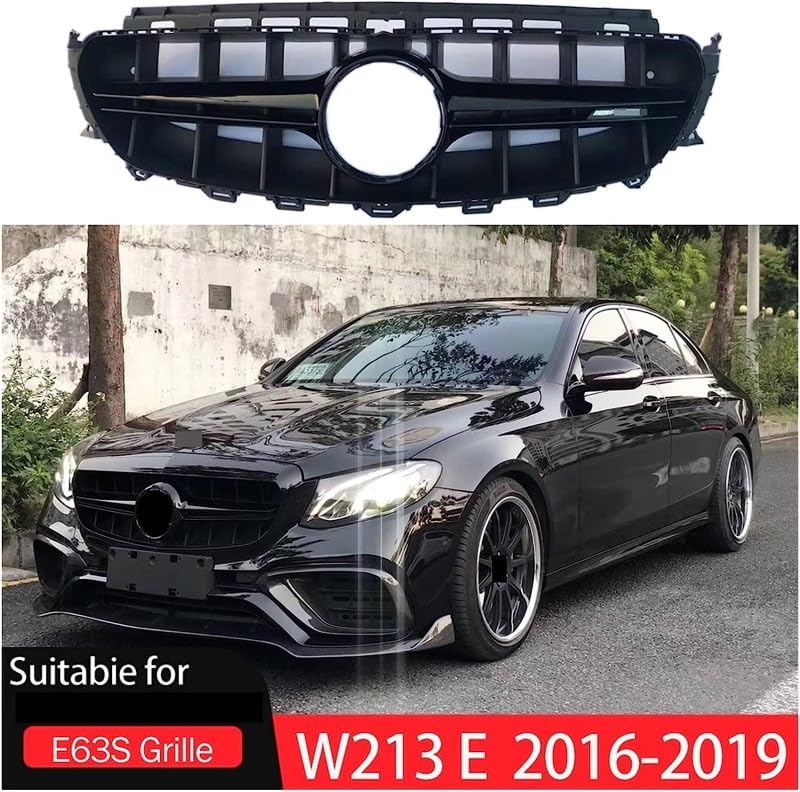 Car Craft Front Bumper Grill Compatible With Mercedes Benz E Class W213 2016-2021 Front Bumper Grill W213 Grill Silver E63 - CAR CRAFT INDIA