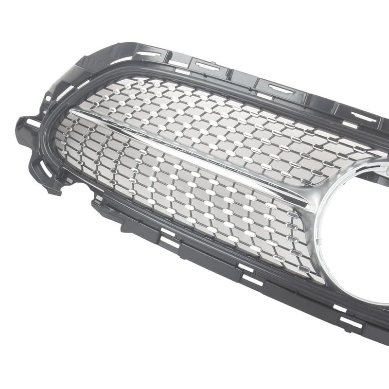 Car Craft Front Bumper Grill Compatible With Mercedes Benz E Class W213 Lci 2021-2023 Front Bumper Grill Panamericana Gt Sports W213 Grill Diamond Silver Lci Amg Sports - CAR CRAFT INDIA