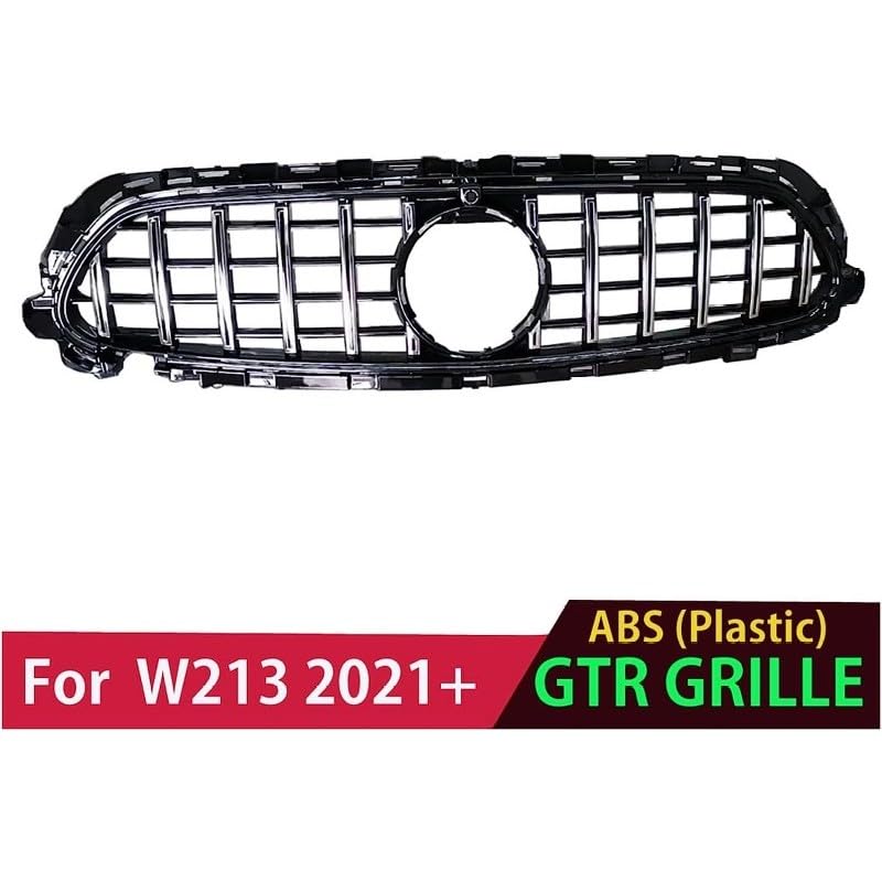 Car Craft Front Bumper Grill Compatible With Mercedes Benz E Class W213 Lci 2021-2023 Front Bumper Grill Panamericana Gt Sports W213 Grill Gtr Silver Lci Amg Sports - CAR CRAFT INDIA