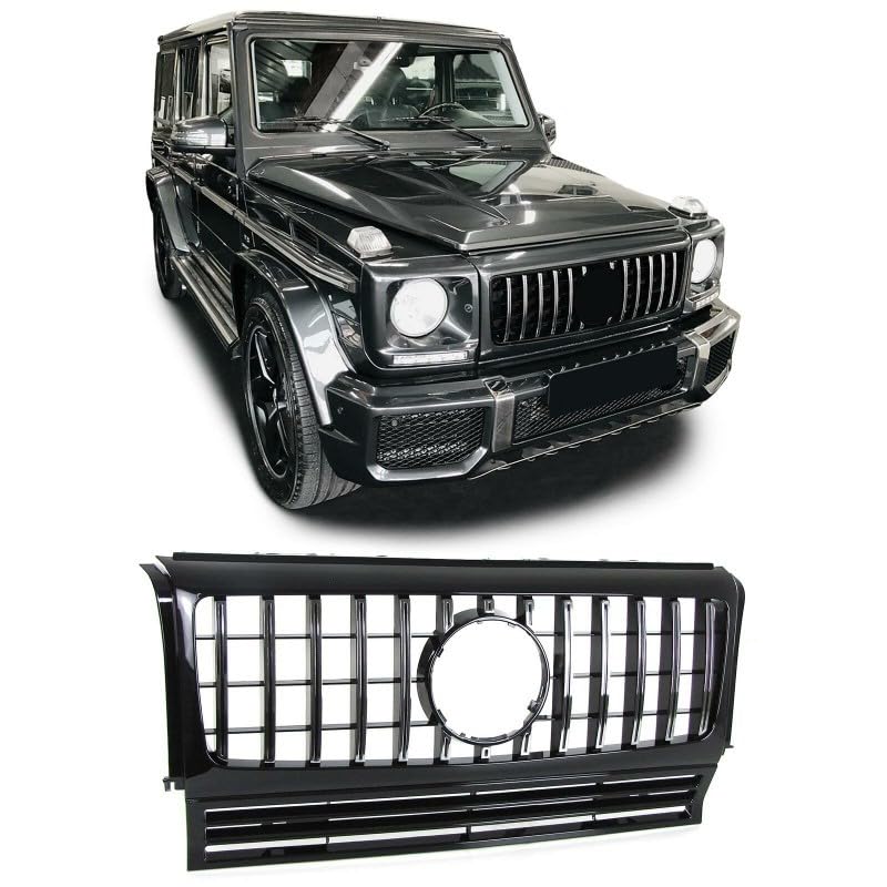 Car Craft Front Bumper Grill Compatible With Mercedes G Class W463 1990-2018 G Wagon G500 G550 G63 G65 G55 Front Bumper Grill W463 Grill Gtr Black - CAR CRAFT INDIA