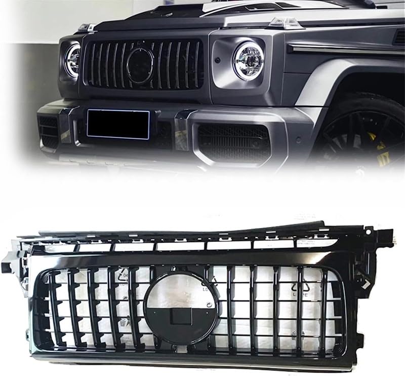 Car Craft Front Bumper Grill Compatible With Mercedes G Class W463 2019-2023 G Wagon G500 G550 G63 G65 G55 Front Bumper Grill W464 Grill Gtr Black - CAR CRAFT INDIA
