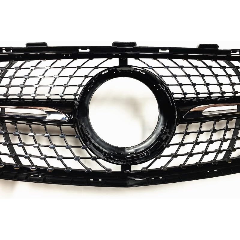 Car Craft Front Bumper Grill Compatible With Mercedes Gla W156 X156 2017-2020 Front Bumper Panamericana Grill W156 Grill Diamond Black Lci - CAR CRAFT INDIA