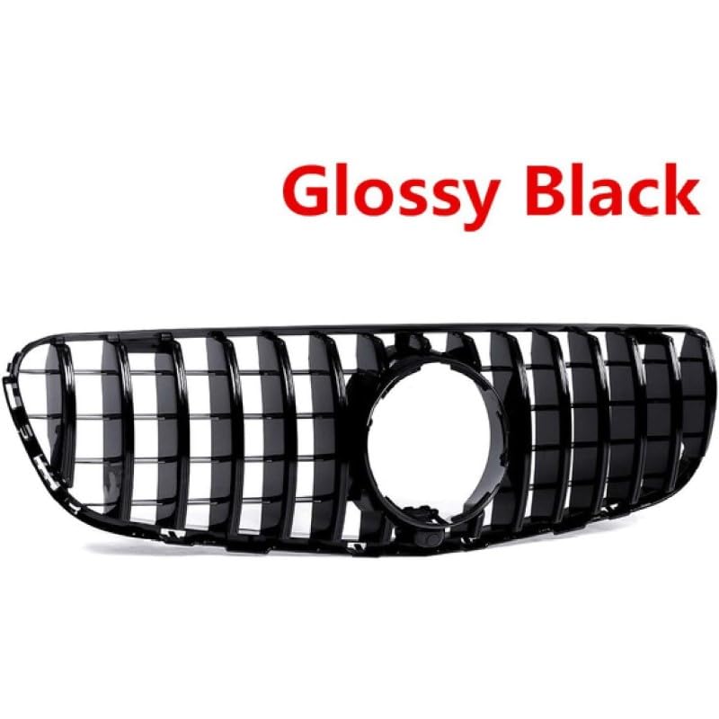 Car Craft Front Bumper Grill Compatible With Mercedes Glc W253 X256 2015-2019 Front Bumper Panamericana Grill W253 Grill Gtr Black - CAR CRAFT INDIA