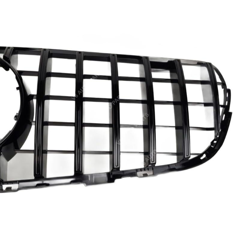 Car Craft Front Bumper Grill Compatible With Mercedes Glc W253 X256 2015-2019 Front Bumper Panamericana Grill W253 Grill Gtr Black - CAR CRAFT INDIA