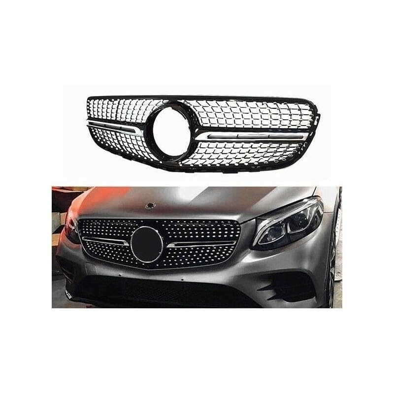 4pcs/set for Mercedes Benz GLC X254 X253 Accessories Stainless Front Bumper  Grille Fog Light Lamp Cover Trim