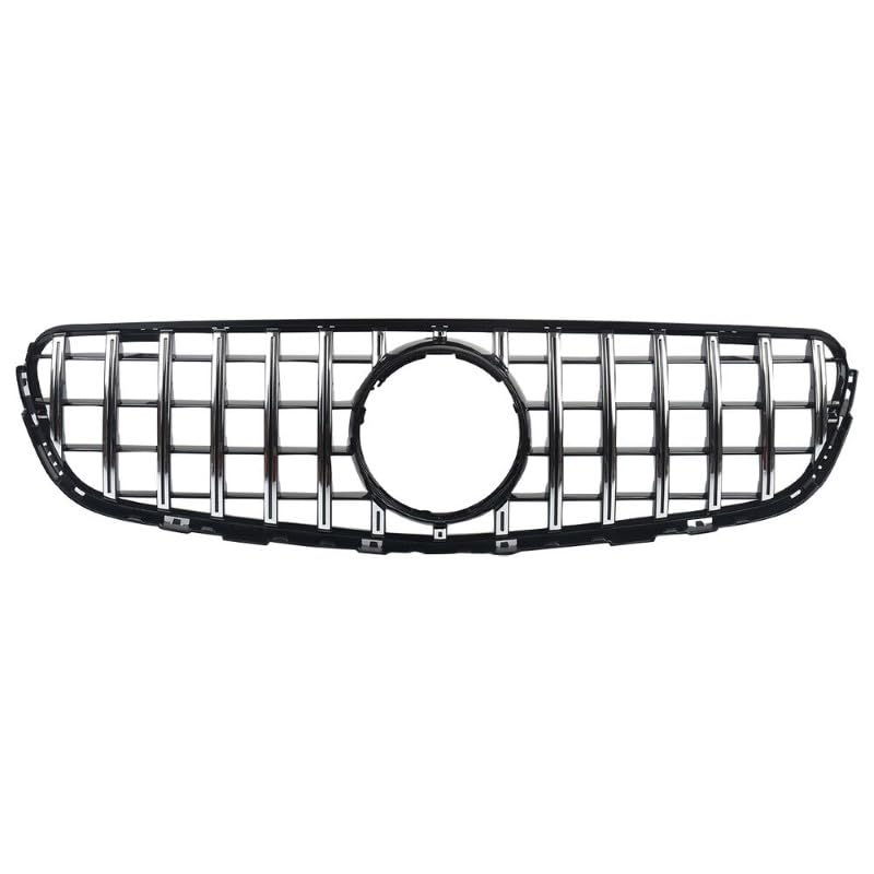 Car Craft Front Bumper Grill Compatible With Mercedes Glc W253 X256 2020-2023 Front Bumper Panamericana Grill W253 Grill Dynamic Gtr Silver Lci - CAR CRAFT INDIA