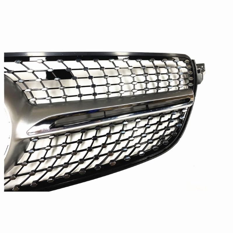 Car Craft Front Bumper Grill Compatible With Mercedes Gle W166 X166 2016-2020 Gle 63 Gle 55 Gle 65 Front Bumper Panamericana Grill W166 Grill Diamond Silver Gle - CAR CRAFT INDIA