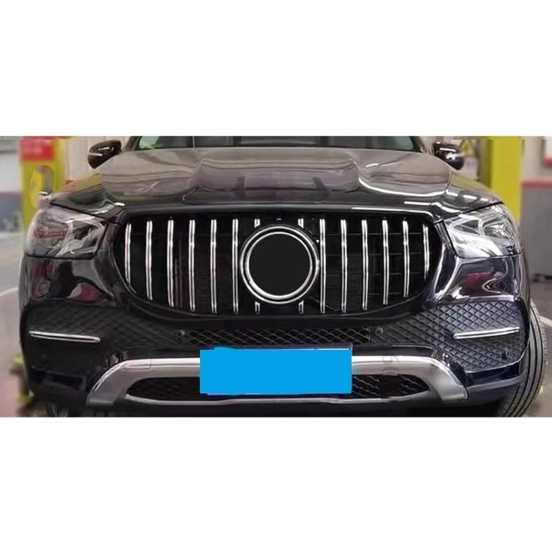 Car Craft Front Bumper Grill Compatible With Mercedes Gle W167 X167 2019-2023 Front Bumper Panamericana Grill W167 Grill Gtr Silver Dynamic Gle - CAR CRAFT INDIA