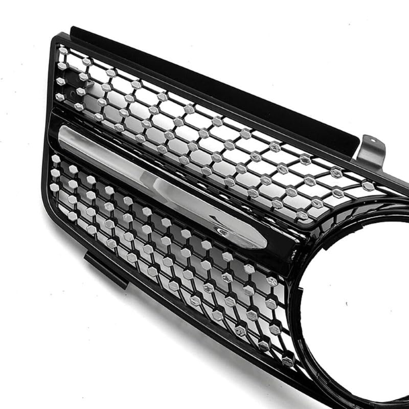 Car Craft Front Bumper Grill Compatible With Mercedes Ml W164 2005-2008 Sports Gt Amg Front Bumper Panamericana Grill W164 Grill Diamond Black - CAR CRAFT INDIA